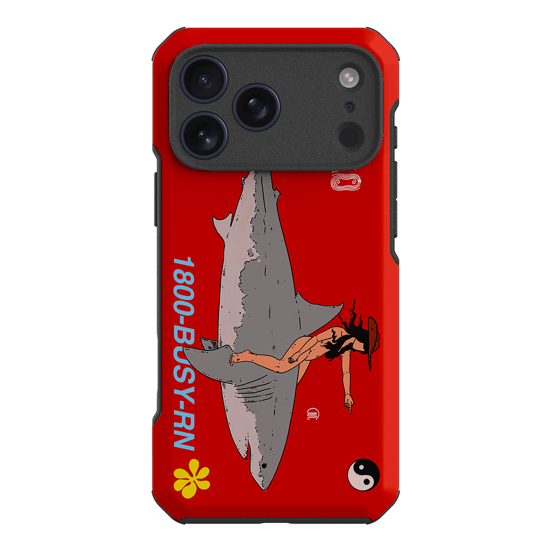 1800-Busy Rn in Red Printed Phone Cases iPhone 17 Pro Max / Toughie by Easty Beasty - The Dairy
