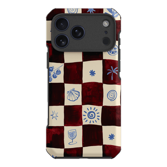 Afternoon Mezze Maroon Printed Phone Cases iPhone 17 Pro Max / Toughie by Charlie Taylor - The Dairy