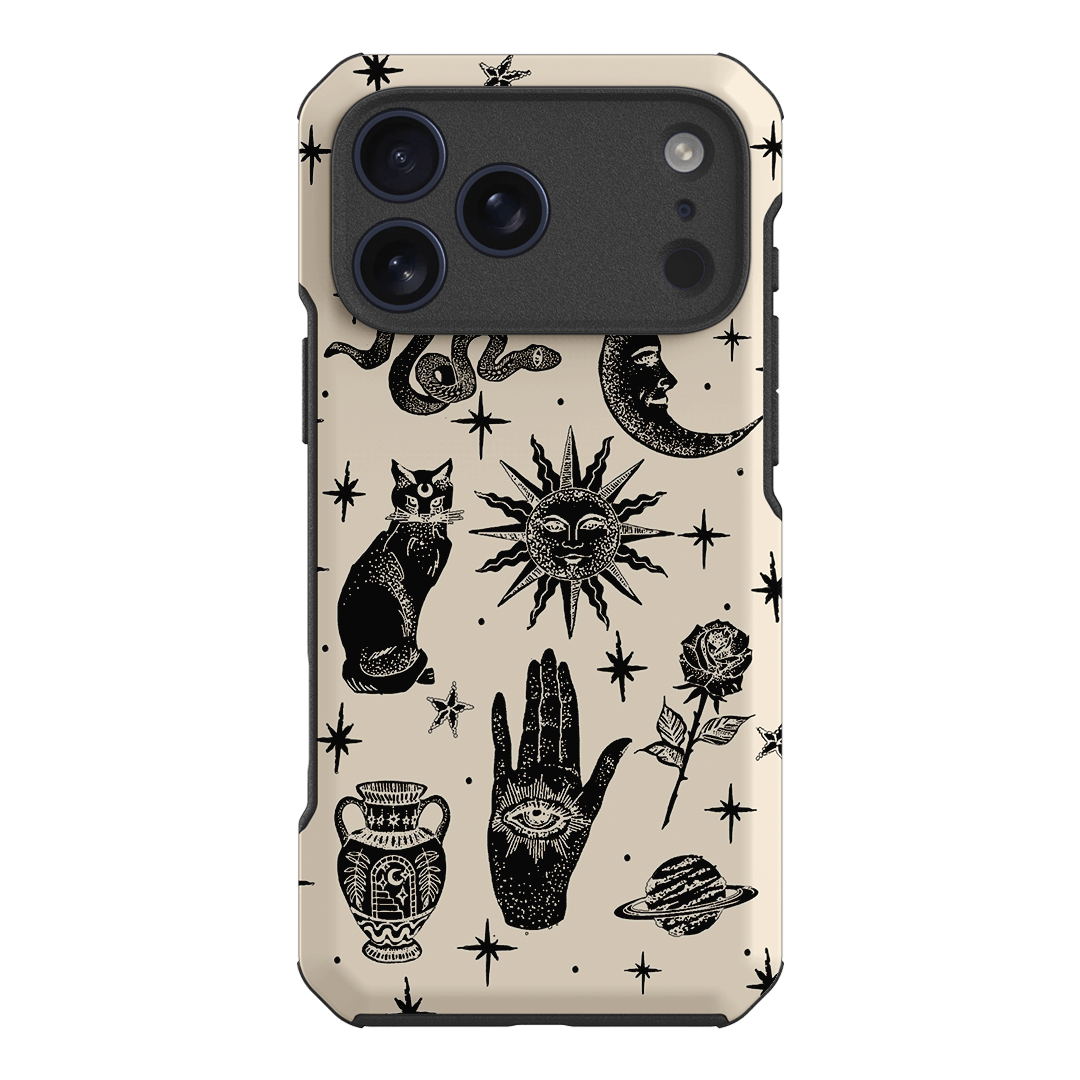 Astro Flash Beige Printed Phone Cases iPhone 17 Pro Max / Toughie by Veronica Tucker - The Dairy