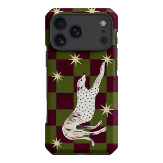 Check Greyhound Green Printed Phone Cases iPhone 17 Pro Max / Toughie by Lisa Hu - The Dairy