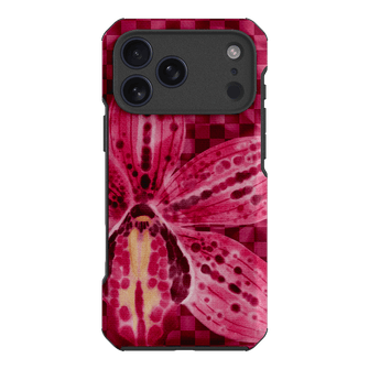 Check Orchid Printed Phone Cases iPhone 17 Pro Max / Toughie by Sally Hungerford - The Dairy