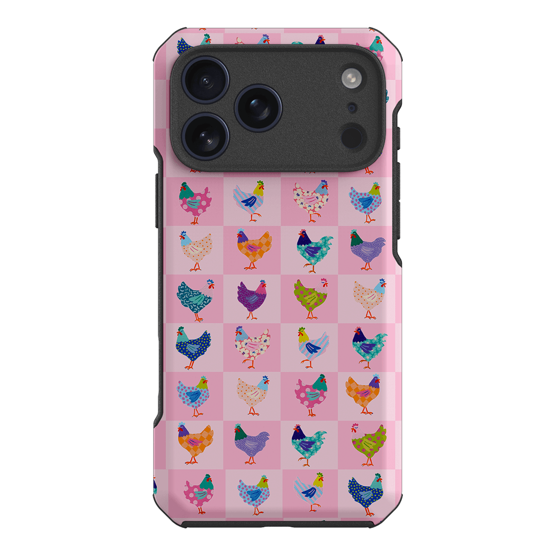 Checkered Chickens Printed Phone Cases iPhone 17 Pro Max / Toughie by Kayla Henley - The Dairy