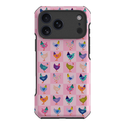 Checkered Chickens Printed Phone Cases iPhone 17 Pro Max / Toughie by Kayla Henley - The Dairy