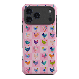Checkered Chickens Printed Phone Cases iPhone 17 Pro Max / Toughie by Kayla Henley - The Dairy