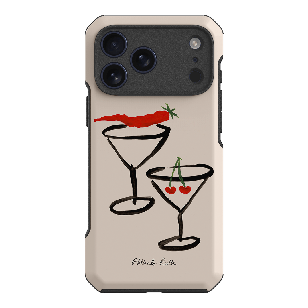 Chili Cherry Printed Phone Cases iPhone 17 Pro Max / Toughie by Phthalo Ruth - The Dairy