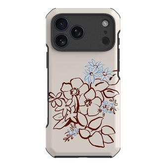Cream Posy Printed Phone Cases iPhone 17 Pro Max / Toughie by Typoflora - The Dairy