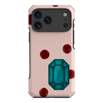 December Turquoise Printed Phone Cases iPhone 17 Pro Max / Toughie by Joiana - The Dairy