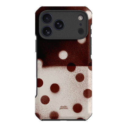 Espresso Polka Dot Printed Phone Cases iPhone 17 Pro Max / Toughie by Jasmine Dowling - The Dairy