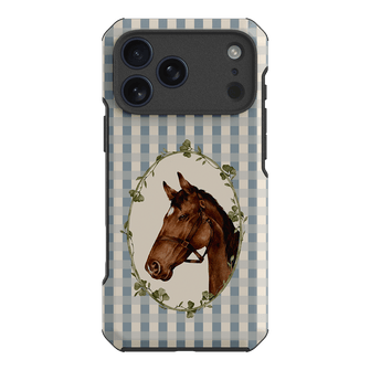 Gingham Horse Printed Phone Cases iPhone 17 Pro Max / Toughie by Kasiags Art - The Dairy