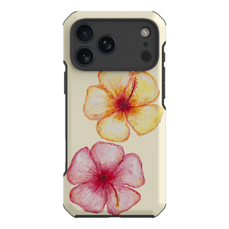 Hibiscus Flower Yellow Printed Phone Cases iPhone 17 Pro Max / Toughie by BG. Studio - The Dairy