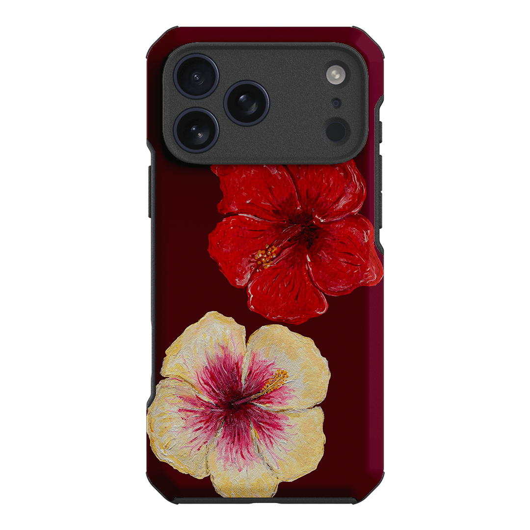 Hibiscus Flower Printed Phone Cases iPhone 17 Pro Max / Toughie by BG. Studio - The Dairy