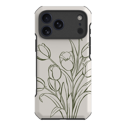 Inked Tulips Printed Phone Cases iPhone 17 Pro Max / Toughie by Typoflora - The Dairy
