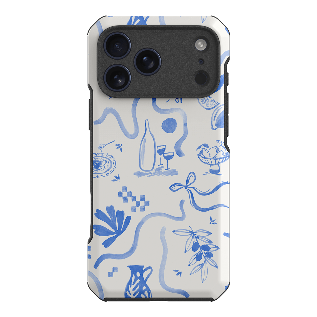 Mediterranean Wave Printed Phone Cases iPhone 17 Pro Max / Toughie by Charlie Taylor - The Dairy