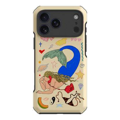 Mermaid Salad Cream Printed Phone Cases iPhone 17 Pro Max / Toughie by Easty Beasty - The Dairy
