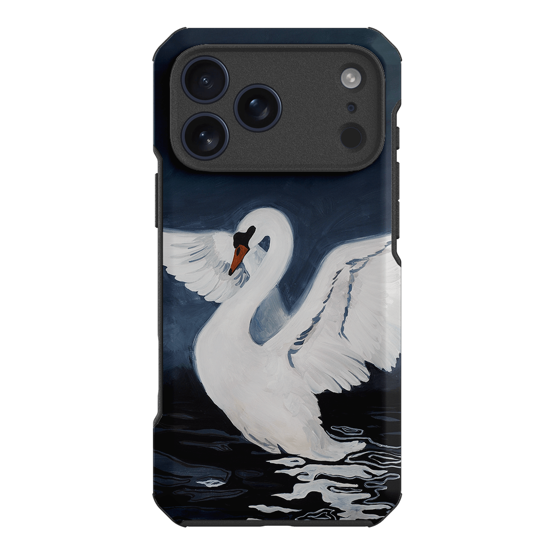 Midnight Swan Printed Phone Cases iPhone 17 Pro Max / Toughie by Lisa Hu - The Dairy