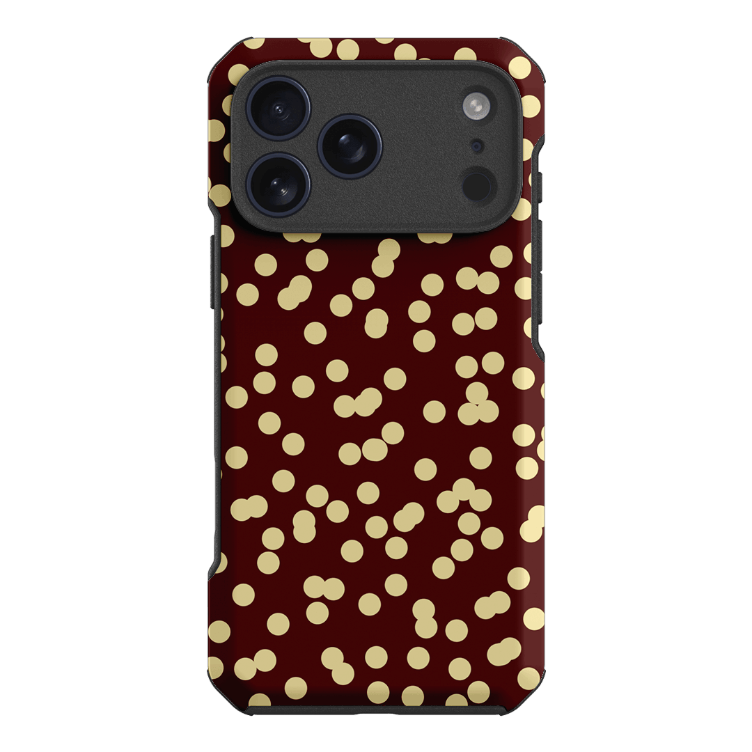 Mini Confetti Burgundy Butter Printed Phone Cases iPhone 17 Pro Max / Toughie by Veronica Tucker - The Dairy