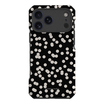 Mini Confetti Noir Printed Phone Cases iPhone 17 Pro Max / Toughie by Veronica Tucker - The Dairy