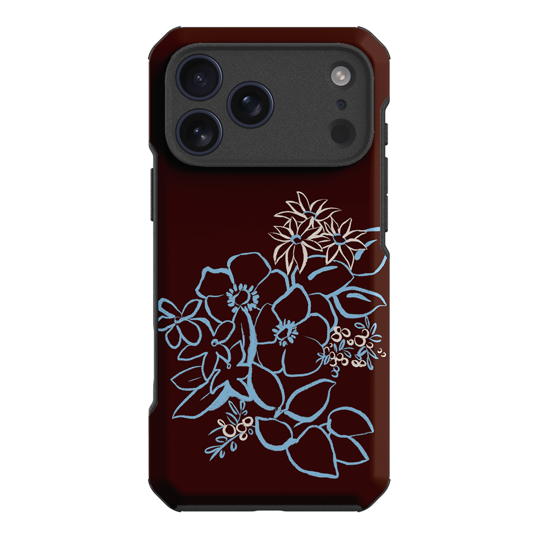Mocha Posy Printed Phone Cases iPhone 17 Pro Max / Toughie by Typoflora - The Dairy