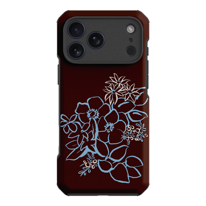 Mocha Posy Printed Phone Cases iPhone 17 Pro Max / Toughie by Typoflora - The Dairy
