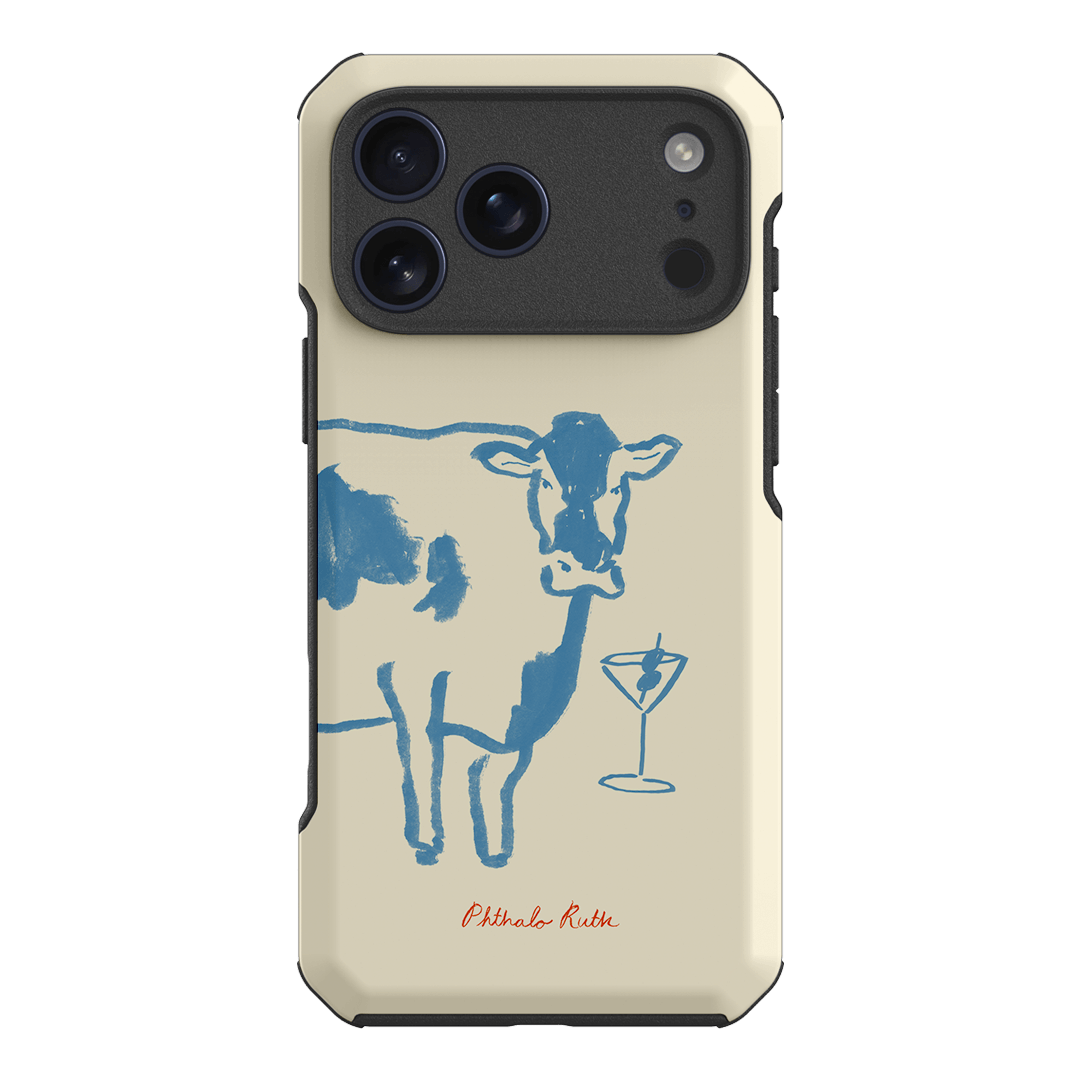 Mootini Blue Printed Phone Cases iPhone 17 Pro Max / Toughie by Phthalo Ruth - The Dairy
