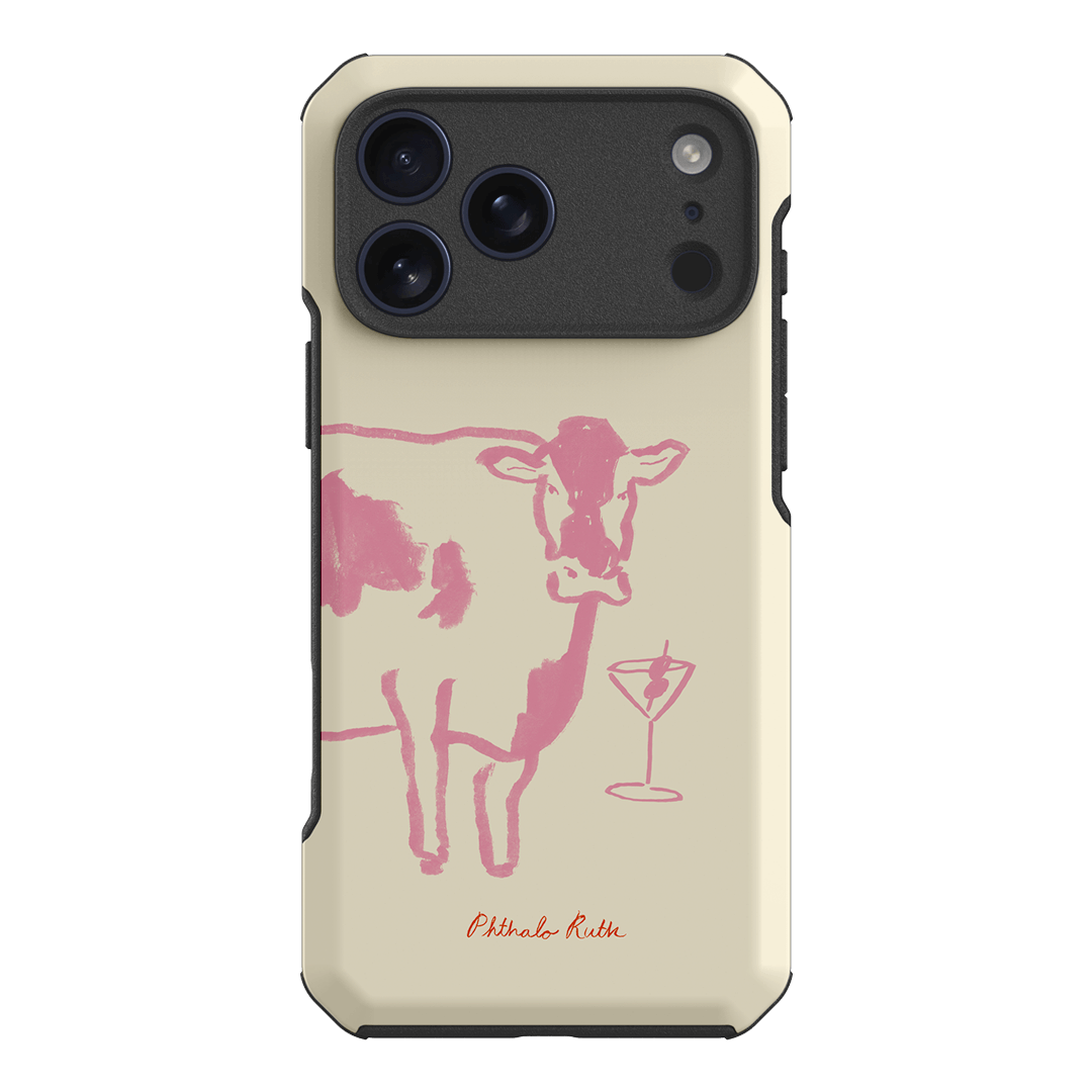 Mootini Pink Printed Phone Cases iPhone 17 Pro Max / Toughie by Phthalo Ruth - The Dairy