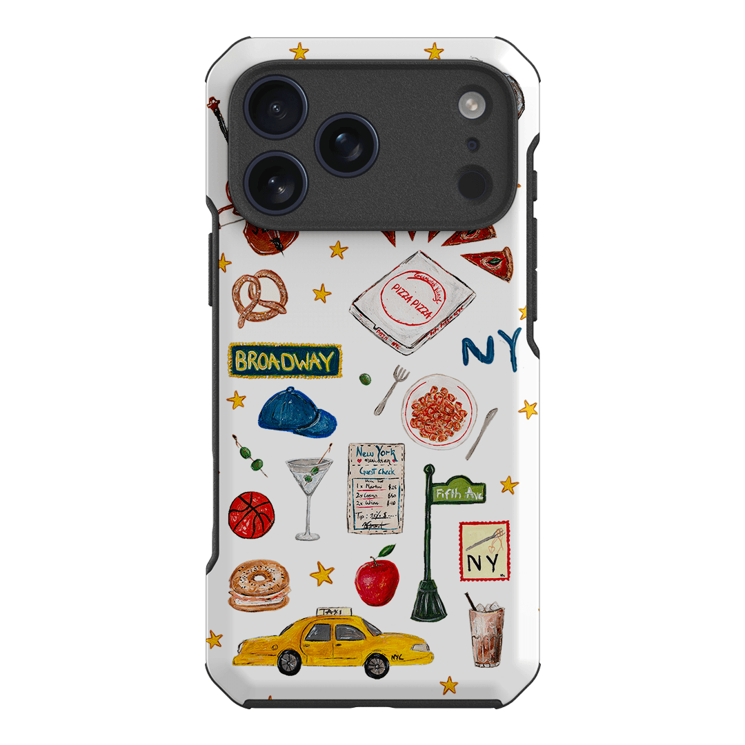 NYC White Printed Phone Cases iPhone 17 Pro Max / Toughie by BG. Studio - The Dairy