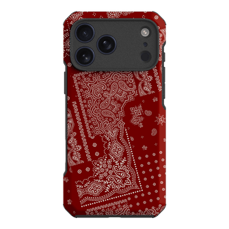 Paisley Crimson Printed Phone Cases iPhone 17 Pro Max / Toughie by The Dairy - The Dairy