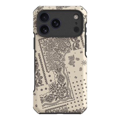 Paisley Ecru Printed Phone Cases iPhone 17 Pro Max / Toughie by The Dairy - The Dairy