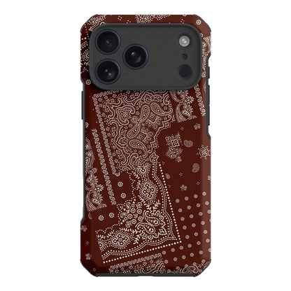 Paisley Cinnamon Printed Phone Cases iPhone 17 Pro Max / Toughie by The Dairy - The Dairy