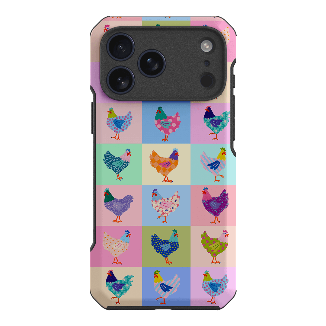 Pastel Chickens Printed Phone Cases iPhone 17 Pro Max / Toughie by Kayla Henley - The Dairy