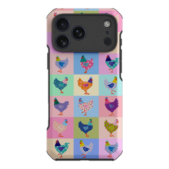 Pastel Chickens Printed Phone Cases iPhone 17 Pro Max / Toughie by Kayla Henley - The Dairy