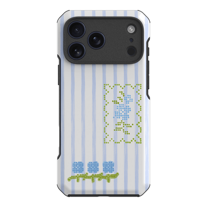 Patchwork Blue Printed Phone Cases iPhone 17 Pro Max / Toughie by Kayla Carr - The Dairy