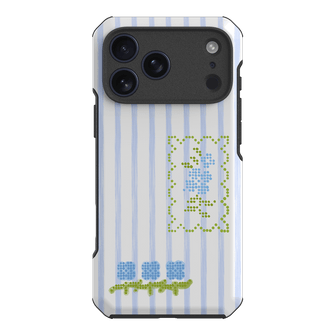 Patchwork Blue Printed Phone Cases iPhone 17 Pro Max / Toughie by Kayla Carr - The Dairy
