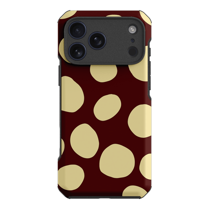 Pebbles Burgundy Butter Printed Phone Cases iPhone 17 Pro Max / Toughie by Veronica Tucker - The Dairy