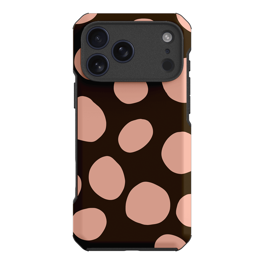 Pebbles Chocolate Pink Printed Phone Cases iPhone 17 Pro Max / Toughie by Veronica Tucker - The Dairy