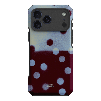 Plum Polka Dot Printed Phone Cases iPhone 17 Pro Max / Toughie by Jasmine Dowling - The Dairy