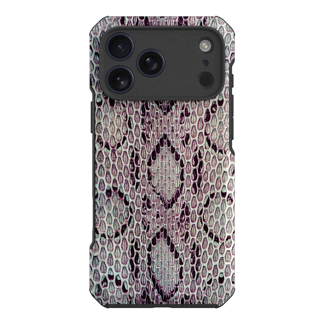 Plum Python Printed Phone Cases iPhone 17 Pro Max / Toughie by The Dairy - The Dairy