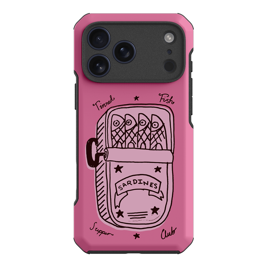 Sardine Social Pink Printed Phone Cases iPhone 17 Pro Max / Toughie by The Dairy - The Dairy