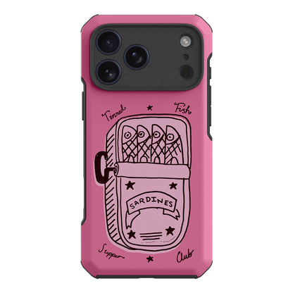 Sardine Social Pink Printed Phone Cases iPhone 17 Pro Max / Toughie by The Dairy - The Dairy