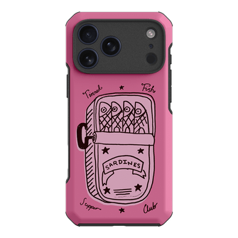 Sardine Social Pink Printed Phone Cases iPhone 17 Pro Max / Toughie by The Dairy - The Dairy