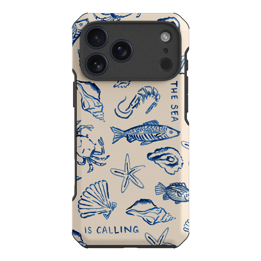 Sea Call Printed Phone Cases iPhone 17 Pro Max / Toughie by Cass Deller - The Dairy