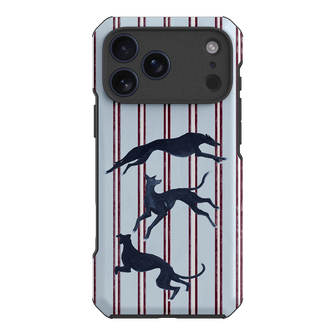 Stripey Hounds Printed Phone Cases iPhone 17 Pro Max / Toughie by Lisa Hu - The Dairy