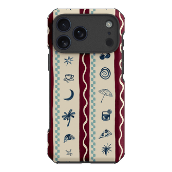 Summer Snacks Burgundy Printed Phone Cases by Charlie Taylor - The Dairy