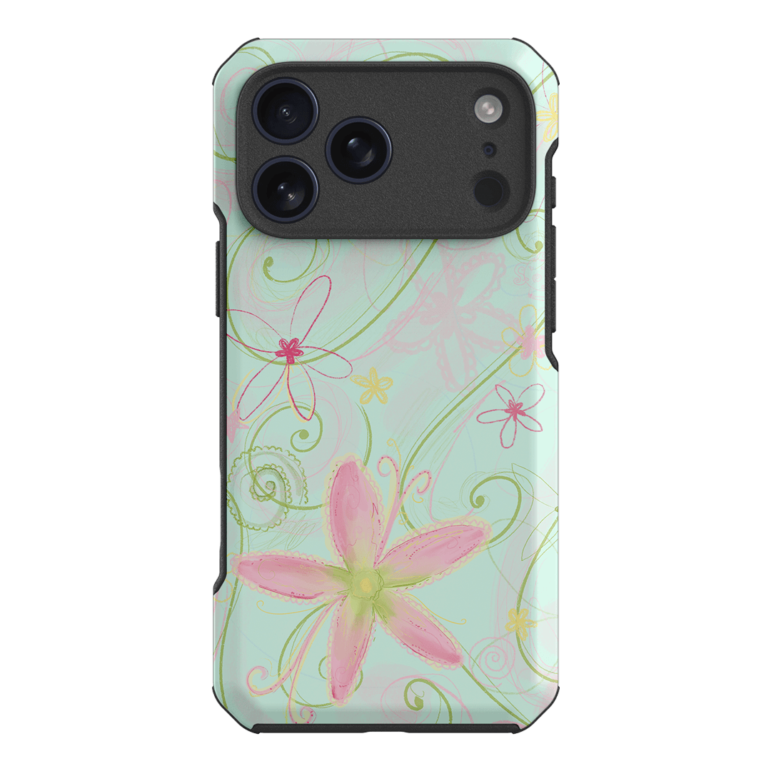 Swirl Blue Printed Phone Cases iPhone 17 Pro Max / Toughie by Kayla Carr - The Dairy
