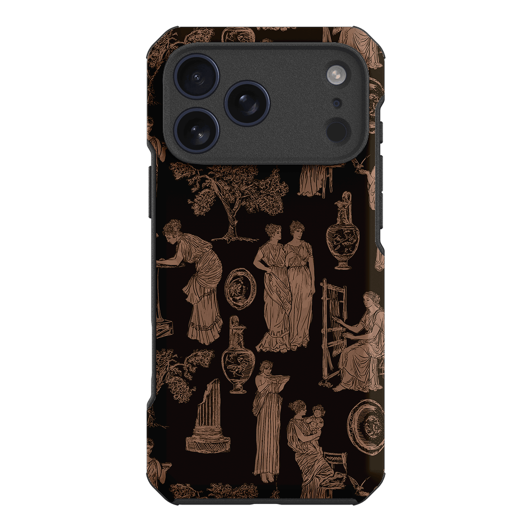 Symposium Burnt Umber Printed Phone Cases iPhone 17 Pro Max / Toughie by Veronica Tucker - The Dairy