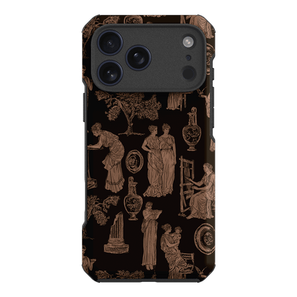 Symposium Burnt Umber Printed Phone Cases iPhone 17 Pro Max / Toughie by Veronica Tucker - The Dairy
