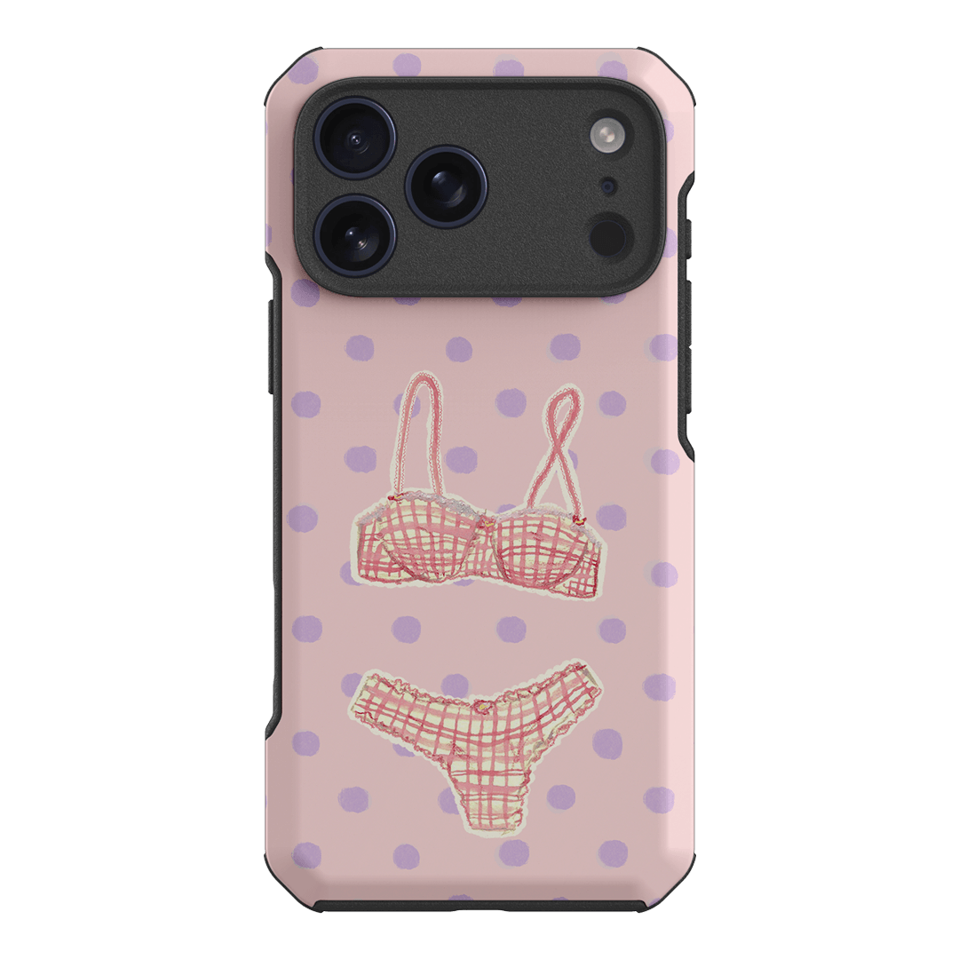 Vintage Gingham Printed Phone Cases iPhone 17 Pro Max / Toughie by Kayla Carr - The Dairy