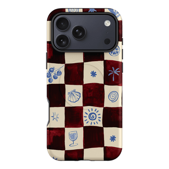 Afternoon Mezze Maroon Printed Phone Cases iPhone 17 Pro Max / Armoured MagSafe by Charlie Taylor - The Dairy