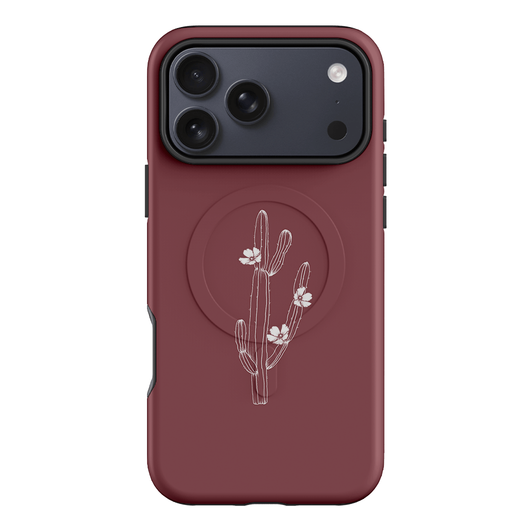Cactus Flower Printed Phone Cases iPhone 17 Pro Max / Armoured MagSafe by Typoflora - The Dairy