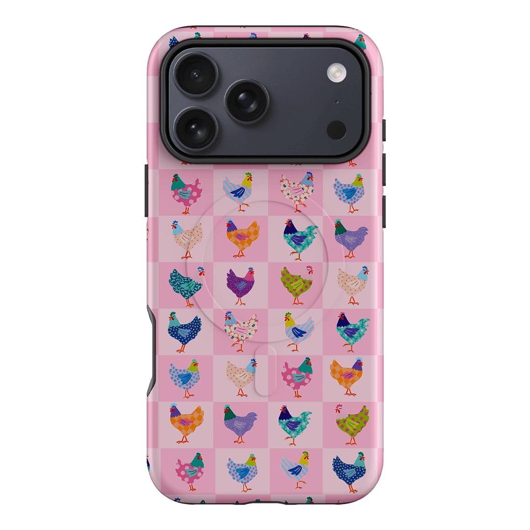 Checkered Chickens Printed Phone Cases iPhone 17 Pro Max / Armoured MagSafe by Kayla Henley - The Dairy